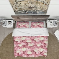 DesignArt 'cvjetni pokrivač ružičastih i žutih cvjetova'