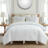 Moja teksaška kuća Serena, 10-komadića bijelog čvrstog kreveta u torbi, kralj