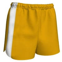 Sportske kratke hlače za muškarce Plus veličine, Zlatne, s bijelim naglascima
