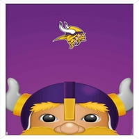 Minnesota Vikings - S. Preston Mascot Victor Wall Poster, 14.725 22.375