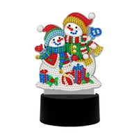 Božićni ukrasi Adventski poklon Božićni snjegović LED Svjetiljka ad hoc oblik dijamantno slikarsko noćno svjetlo