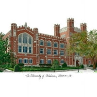 Slike kampusa Sveučilišta Oklahoma litografski pečat