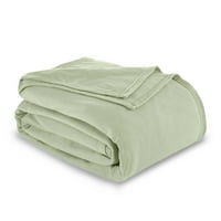 Pokrivač od flisa, pokrivač za krevet veličine mumbo-mumbo - cjelogodišnja topla lagana super mekana deka-Zelena deka-Hotelska kvaliteta-Plišana