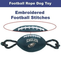 Kućni ljubimci Prvi NFL Philadelphia Eagles Snažni, izdržljivi, nogometna igračka za proizvodnju kućnih ljubimaca s unutarnjim škljocanje