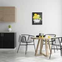 Limuni u čajnoj šalici s uzorkom Galerija slika hrane i pića omotano platno tiskanje zidne umjetnosti
