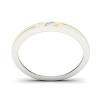 1 20CT TDW Diamond S sterling srebrni muški prsten