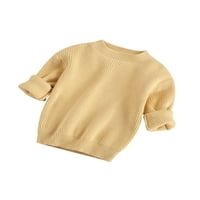 Pleteni džemper za djevojčice dugih rukava u jarkim bojama, pleteni pulover od 0 do 6 godina