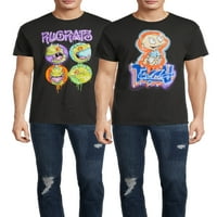 Nickelodeon rurgats muški i veliki muški grafički majica s kratkim rukavima, pakiranje