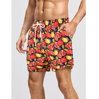Muške kratke hlače za plažu u havajskom stilu s cvjetnim uzorkom, ljetne Ležerne lagane kratke hlače za brzo sušenje s elastičnim