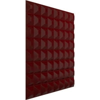 Ekena Millwork 5 8 W 5 8 H Bradford Endurawall Dekorativna 3D zidna ploča, Gloss Merlot