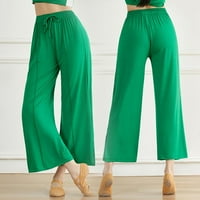 Hlače za žene, ženske široke hlače visokog struka, modne casual joga hlače, Trenerke u zelenoj boji