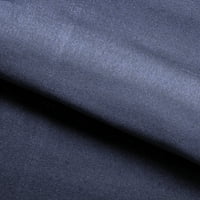 Nadograđeni set pamučnih flanelskih plahti u tamnoplavoj boji za 3 porcije