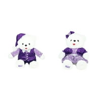 Vrijeme praznika Božić 15in Snježna pahuljica Teddy Purple Plush igračka