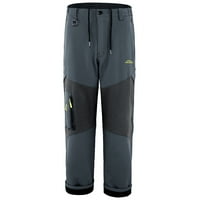 Muške hlače s elastičnim strukom Plus veličine, planinarske hlače od flisa