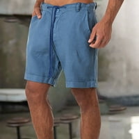 Muške hlače donje rublje casual muške sportske Pamučne lanene Ležerne široke kratke hlače ležerna pidžama džepne kratke hlače za