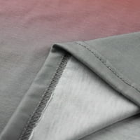 Radne majice dugih rukava za žene ležerni topovi bluza s izrezom i printom u obliku slova A pulover dugih rukava elegantne bluze