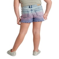 Justice Girls Mini Mom Dip Dye traper kratke hlače, veličine 6-14, Slim & Plus