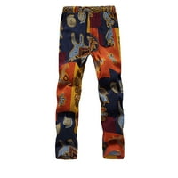 Ljetne modne muške hlače za muškarce, modne višebojne kratke hlače s cvjetnim printom za muškarce, orange, orange, orange, orange,