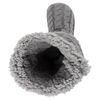 Muk luks ženska lilyana fau krzno obložena bočna gumba pletene čizme