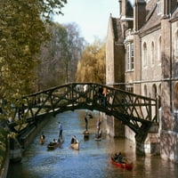 Sveučilište Cambridge. Matematički most. Ispis plakata iz