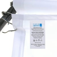 Splash Home Gleam Polyester tkanina zavjesa za tuširanje 70 x72