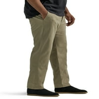 Muške hlače širokog kroja s ravnim prednjim dijelom s elastičnim pojasom