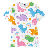 Majice s uzorkom dinosaura za velike i visoke ljude, dječja majica, majica za djecu