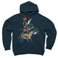 Bremenski glazbenik Mornarsko plavi grafički pulover s kapuljačom - dizajn Iz e-maila