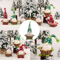 Preslatka gnome košara za pohranu slatkiša, Kreativni držač za poklone za božićne zabave