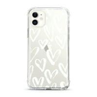 Essentials iPhone XS MA futrola za telefon, bijela srca