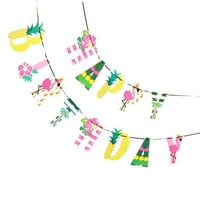 Banner ukrasi za rođendanske zabave Havajski tropski znak sreće ljetni pribor viseća voćna biljka Havaji ukrasni