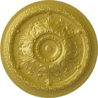 3 8 in 7 8in Oslo stropni medaljon ručno oslikan zasićenim zlatom