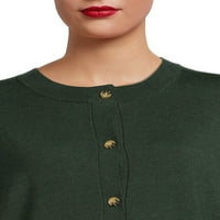 Time i TRU ženski gumb prednji kardigan džemper