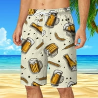 Ljetne Ležerne Muške kratke hlače za plažu, odjeća za plažu s modnim printom u havajskom stilu, lagane brzosušeće kratke hlače