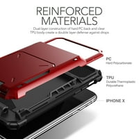 iPhone futrola za poklopce novčanika od VRS Design Damda mape, crvena