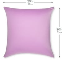 Volumetrijski jastuk 20 20 -Ljubičasta: vrhunski luksuzni jastuk s mikrofibrom izrađenim od najlonske tkanine a-list. Vječna lepršavost,