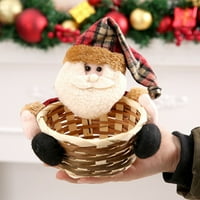 Košarica za pohranu božićnih slatkiša ukras košara za pohranu darova Djeda Mraza