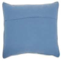 Ručno ušiveni jastuk za bacanje u plavim prugama, 12 920