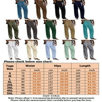 Uske Muške hlače s elastičnim strukom, pripijene hlače, muška odjeća za slobodno vrijeme i putovanja, svijetloplava 2 inča