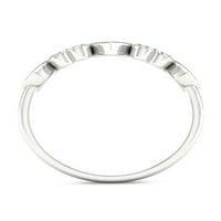 Imperial 1 20CT TDW Diamond S sterling srebrna srca modni prsten