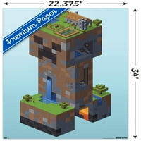 Zidni poster Minecraft-Creeper Village, 22.375 34