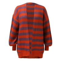Džemperi za žene, Džemperi za žene, Kardigani za kabel, Ženski kaput s dugim rukavima, Crveni, džemperi za žene