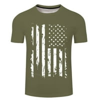 Muška majica za Dan neovisnosti 3-inčni digitalni tisak, Ležerne osnovne Majice, Majice bez željeza, majice za muškarce