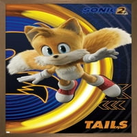 Zidni poster jež Sonic - repovi, uokviren 22,375 34