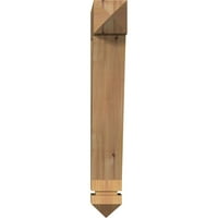 Ekena Millwork 1 2 W 16 d 24 h Tradicionalna umjetnost i zanat glatka nosača, zapadnjački crveni cedar