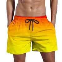 Muške hlače u donjem rublju muške ljetne gaćice brzo sušeće kratke hlače s džepovima Plus kratke hlače za plažu s gradijentnim printom