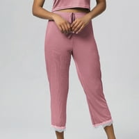 Ženske hlače na rasprodaji ženske ljetne kratke hlače s elastičnim strukom jednobojne tanke kratke hlače Jednobojni tanki stil ležerna
