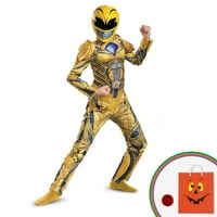 Power Rangers: Žuti Ranger Deluxe Kit za dječje kostime s besplatnim poklonom