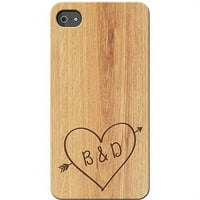 Personalizirano srce ljubavi iPhone 4S slučaj