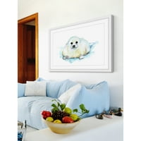 MARMONT HILL Baby Seal od Michelle Dujardin uokviren tisak slikarskog tiska